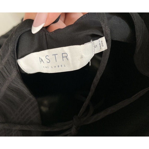 ASTR The Label Lizbeth Maxi Sun Dress in Black Woman’s Sz S Spaghetti straps - Picture 7 of 7